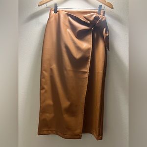 Vegan Forever 21 Tan Skirt